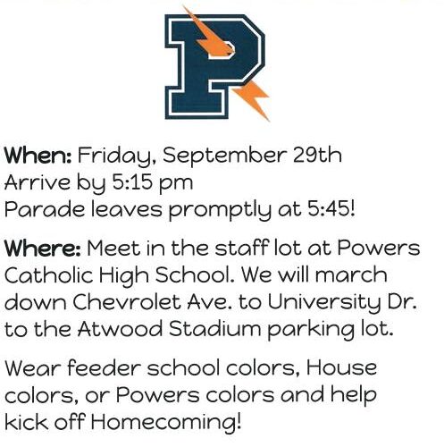 For the last few years our students and their families have participated in the Powers Catholic Home...