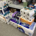 Woah! 367 rolls toilet paper were collected yesterday. The shelf was packed full, then a huge pile o...