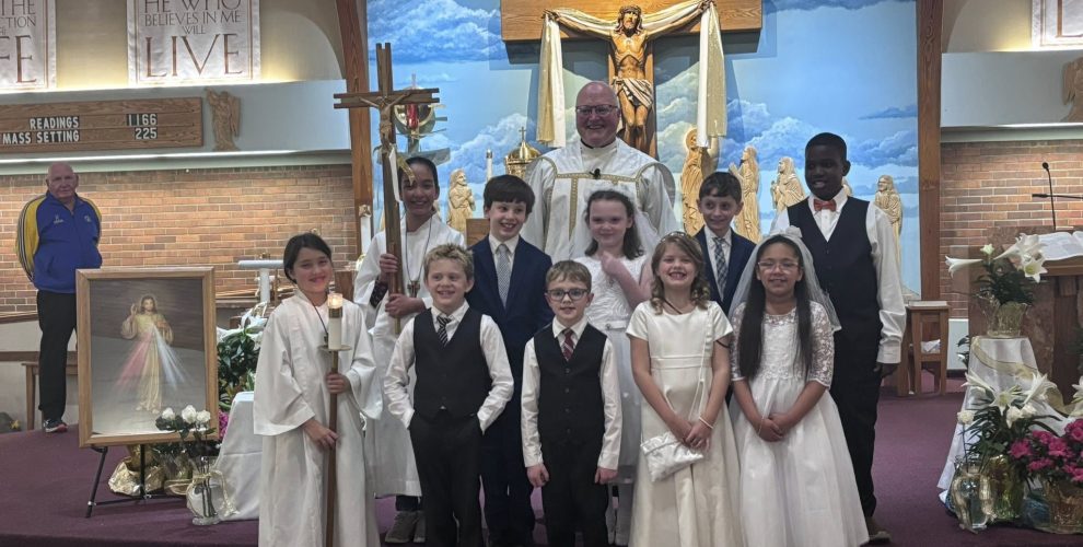 A Blessed Day for Our First Communicants!...