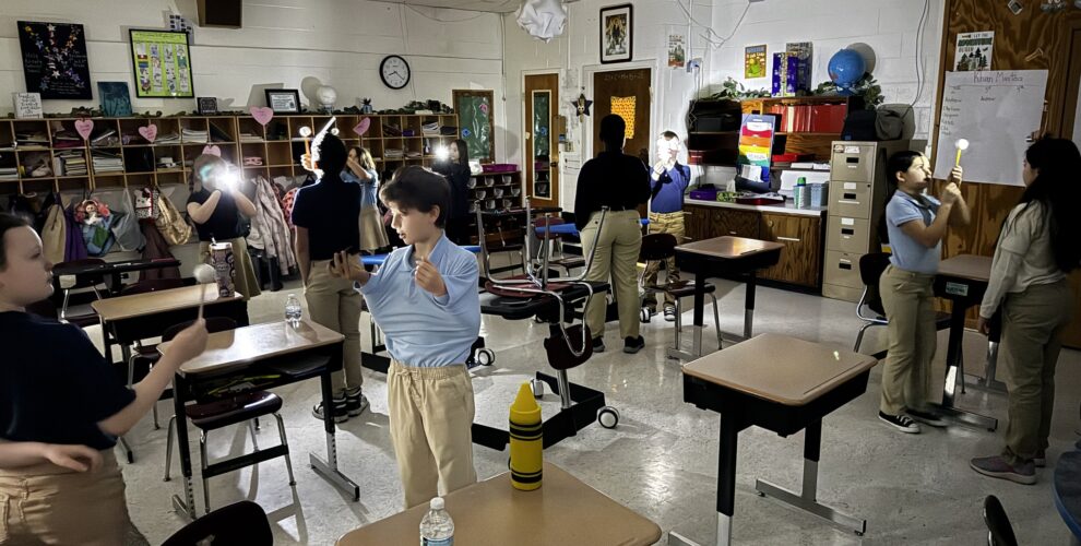 Today our 4th and 5th graders became moon scientists!...