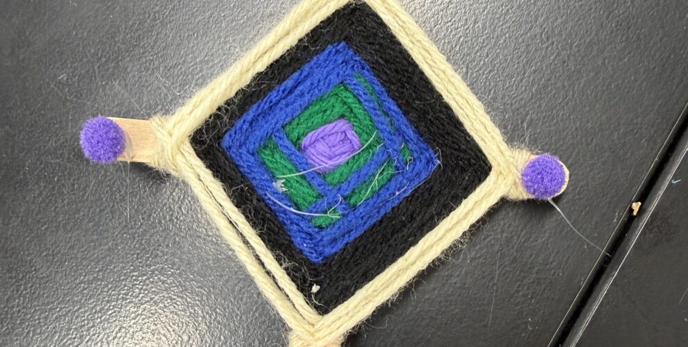 Our 6th & 7th graders just wrapped up their weaving unit last week!  Students built their own looms ...