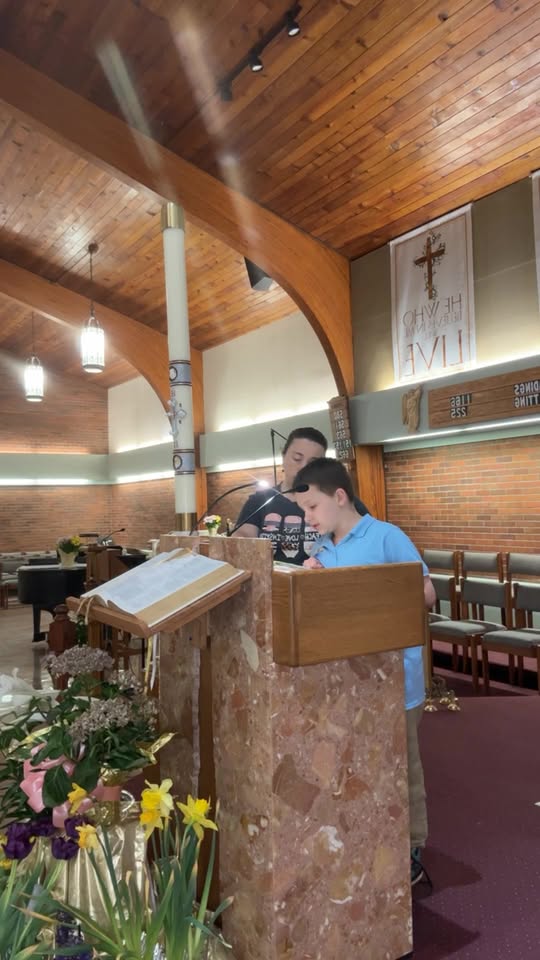 Our students will be leading us in the Joyful Mysteries