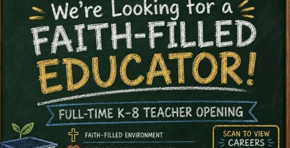 Holy Rosary Catholic School in Flint is hiring a Full-Time K–8 Teacher!...
