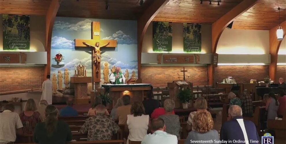 Today's Mass is streaming live on the websites and the link below at 9:00 a.m....