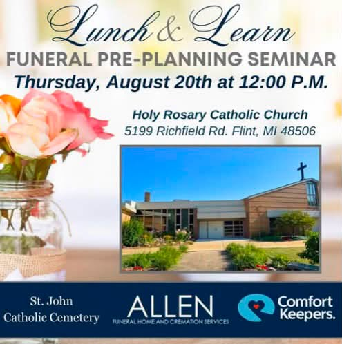 Lunch & Learn: Funeral Pre-Planning Seminar...