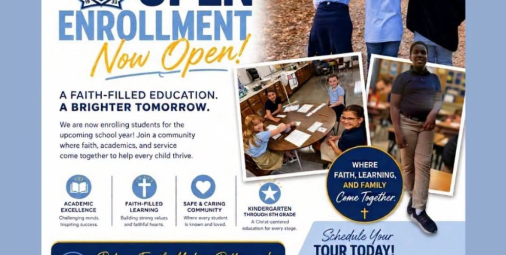 Open Enrollment is NOW OPEN at Holy Rosary School!...