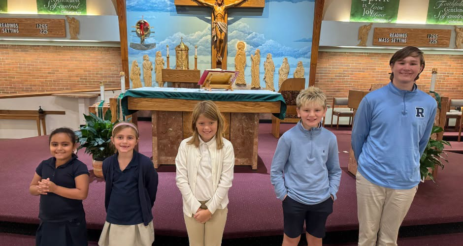 Congratulations to this week's Virtue of the Week: PRUDENCE winners!  These students were recognized...