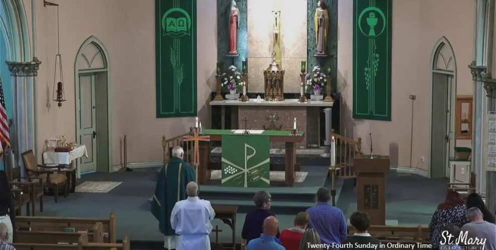 This morning's Mass is being live streamed on the websites and the link below at 11:00 a.m....